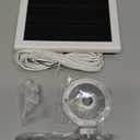 Ring Solar Charger 5W 12VAC Compatible with Ring Video Doorbell 3/ 3+/ 4, Battery Video Doorbell Pro, 16.4ft Waterproof Charging Cable, 360°Adjustable Mount (White, 1 Pack)