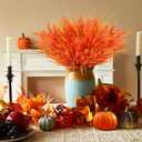 Geegoods 24 Bundles Artificial Fall Flowers Outdoor  Faux Lavender Flowers with Monkey Grass UV Resistant Plastic Faux Plants for Garden Porch Patio Home Decor, Autumn Color