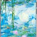 ToniPai Compatible with iPhone 16 Plus Case,Water Lilies S1 by Claude Monet Artistic Flower Paintings,Soft TPU Slim Protective Cover