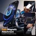 SEXYMOM Magnetic for iPhone 16 Pro Max Case with 2 Privacy Screen Protectors - Upgraded Camera Protection - Wireless Charging Compatible,21ft Drop Tested,Slim Fit Matte Phone Case - Black