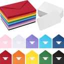 jiebor 100 Sets Small Envelopes with Small Blank Gift Business Card Wedding Invitation Pocket Envelopes for Graduations Wedding Shower Holiday 3.14 x 4.52 Inch