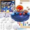 Solar System Project Kit for Kids, Mixed Sized Foam Balls, Painting Tools and Disc Planetary Orbits, DIY Planets Model for Kids, Stem Toy for Boys and Girls
