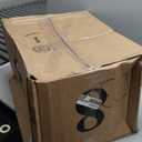 IRIS USA Airtight Dog Food Storage Container, WeatherPro, Up to 40 lbs, Removable Wheels, for Dog Cat Bird and Other Pet Food Storage Bin, Keep Fresh, Translucent Body, Made in USA, Smoke/Black