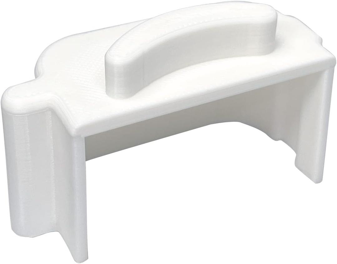 For Samsung Refrigerator Door Flipper Mullion Repair Part, compatible with Samsung RF28HDEDBSR model; Samsung French Door Mullion Flap Repair Part - White