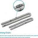 9-4201S 2.4 Timing Chain Kit, Compatible with 2003-2015 Chevy Malibu Equinox GMC Terrain Pontiac Buick Saturn SAAB, Replaces# 9-4201S, 9-4201SX, 9-4202S, for 2.4L 2.2L 2.0L Engine
