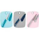 Culinary Elements Cutting Board and Pairing Knife Set Knife:8in Board:8in x6in Blue
