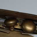 Mortise Lock Set for Interior Door, Vintage Door Knobs with Lock and Skeleton Key, Antique Brass Door Knobs for Old Style Doors