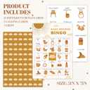 4 x Baby Shower Bingo Game, Boho Sunshine Bingo Cards Set, Sunshine Gender Reveal Party Bingo Supplies for Adults, Family Friends Activities Favors Decorations for 24 Player, 03