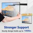 Fulifix Studless TV Wall Mount for Most 22-55 Inch TVs, No Stud Drywall TV Mount, No Drill TVs Bracket Max VESA 400x400mm up to 100 lbs, Easy Install Include All Hardware