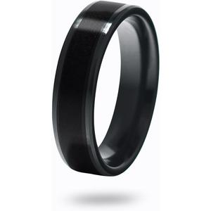 CNICK Tesla Smart Ring Accessories: Ceramic Ring for Model 3/Y/X/S and Cybertruck to Replace Key Card Key fob. (12, Black)