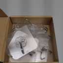 Adove Adhesive Hooks for Hanging, Heavy Duty Wall Hooks 20 Pack, Removable Sticky Ceiling Hooks, Transparent Self Adhesive Shower Hooks, Water & Oil Proof Strong 22lb(Max) Door Coat Hooks