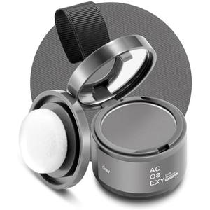 Acosexy Root Touch Up Powder - Instant Gray Hair Coverage for Hairline, Eyebrows, Men's Beard, and Bald Spots