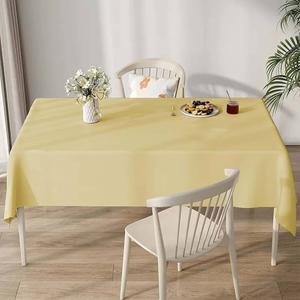 Majestic Giftware PU Faux Leather Rectangle Tablecloths, (TCE26-54200) Mustard Waterproof & Spill Proof Dining Table Cover, Decorative Washable Tablecloth for Home, Kitchen, Party (54X108)