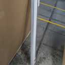 SHADEMOON Blackout Cordless Roller Shades for Indoor Windows,Room Darkening Blind with Spring System Pull Down,Thermal Insulated UV Block Fabric,Home Office (100% Blackout, White,56" W x 72" H)