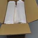 KHNR 2-Tiers Slim Bathroom Storage Cabinet, Foldable Storage Cabinets,Narrow Bathroom Storage,Movable Bathroom Storage Organizer for Small Spaces,Bathroom,Kitchen,Laundry,Cream White