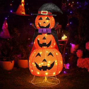 Luba Home Halloween Collapsible Lighted Display, 17.7 x 17.7 x 42 in
