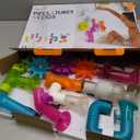 Boon Bundle Baby and Toddler Bath Toys - Includes Boon Pipes, Cogs, and Tubes Bathtub Toys - Toddler Sensory Toys - Multicolored - 13 Count - Ages 12 Months and Up