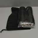 Hair Curlers Set with 24 Rollers (6 Jumbo, 6 Large, 6 Medium, 6 Small) and 24 Clips for All Hair Lengths (Black)