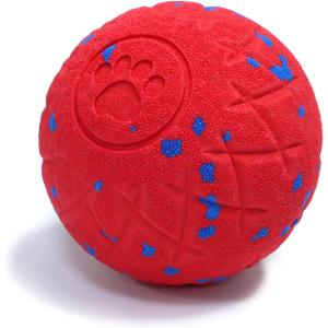 SCHITEC Interactive Dog Toy Ball  Automatic Moving & Bouncing Balls for Large Dogs, Rechargeable Motorized Dog Ball, Stimulating Pet Toy for Active & Bored Medium Large Dogs (Red)
