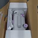 Mini Sewing Machine for Beginners, Portable Electric Sewing Machine with Dual Speed, 12 Built-in Stitches, Foot Pedal, and Accessories Kit for Home DIY Projects & Gift (White and Light Purple)