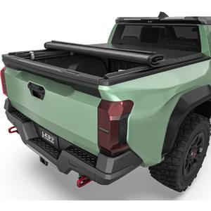 LEDKINGDOMUS Soft Roll-Up Truck Bed Cover Fits for Toyota Tacoma 2024-2025 (Excl. Trail Edition)