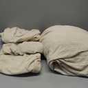 H.VERSAILTEX 4 Piece Stretch Couch Covers for 3 Cushion Couch Sofa Furniture Slipcovers Feature Upgraded Thicker Jacquard Fabric (Sofa, Natural)