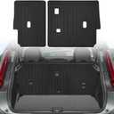 Backrest Mat for Volvo XC40 2018-2025 2026 & C40 2022-2024 with Hook&Loop Accessories Rear Trunk Mat Rear Seat Back Cover Protector All Weather Anti-Slip Split Dog Liner 2 PCS