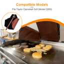 Cook's Aid 10 PCS PTFE Release Sheets with Bracket Loop for Taylor C832 & C834 Clamshell Grills - 36.42" x 20.67" - Non-Stick, Reusable, Heat Resistant up to 550F - Ideal for Bread and Buns