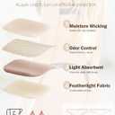 TIICHOO Period Thong Underwear for Women Lace Period Panties Thong Light Absorbency Leakproof Underwear Pack of 6 (Medium, Brown/Sand/Khaki)