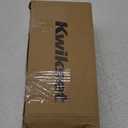 Kwikset Pismo Interior Privacy Door Knob with Lock, Door Handle For Bathroom and Bedroom, Matte Black Keyless Turn Lock Doorknob, with Microban Protection (1 Pack)