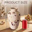 Rustic Ceramic Vase Terracotta Farmhouse Vase for Flowers Stone Vases 9.5 Inch Retro Country Table Centerpieces Vintage Home Decor for Living Room Shelf Entryway Kitchen Wedding Party Decor