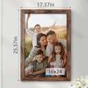 16x24 Picture Frame, Classic Brown 16 x 24 Poster Frame for Horizontal or Vertical Wall Mounting, 1 Pack