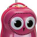 Rockland Jr. Kids' My First Hardside Spinner Luggage, Telescoping Handles, Owl, Carry-On 19-Inch