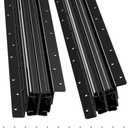 VEVOR Undermount Heavy Duty Drawer Slides, 16 24 32 40 Inch 260 lb Load Capacity Full Extension Ball Bearing Under Stair Cabinet Rails, Bottom Stair Cabinet Glides Track Runners(16inch, Black)