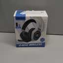 Ozeino 2.4GHz Wireless Gaming Headset for PC, Ps5, Ps4 - Lossless Audio USB & Type-C Ultra Stable Gaming Headphones with Flip Microphone, 40-Hr Battery Gamer Headset for Switch, Laptop, Mobile, Mac (Black and White)