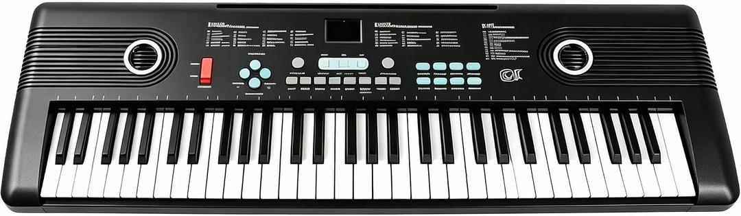 61 Key Keyboard Piano,with Built-in Speaker and Microphone, Portable Electronic Digital Piano for Beginners, Perfect Musical Starter Instrument, Ideal Gift for Aspiring Musicians