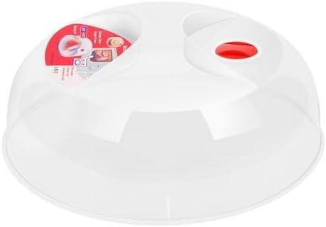 Flexzion 11.5 Inch Microwave Splatter Cover - BPA-Free Anti-Splatter Microwave Cover with Adjustable Steam Vent, Dishwasher Safe, Transparent Plastic Food Covers for Microwave Cooking Flexzion 11.5 Inch Microwave Splatter Cover - BPA-Free Anti-Splatter Microwave Cover with Adjustable Steam Vent, Dishwasher Safe, Transparent Plastic Food Covers for Microwave Cooking