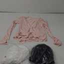 3 Pack Women Ballet Pilates Wrap Tops Y2K Workout Yoga Wrap Shirts Dance Long Sleeve Tie Front Crop Going Out Tops M