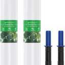 Stretch Wrap Film-2 Pack 15 inch Wide 1000ft Heavy Duty Shrink Wrap,60 Gauge 500% Stretch Industrial Strength for Pallet Wrap, Furniture Wrapping Moving & Protection,2 Roll with Handles