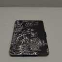 WALNEW Case for 6 Kindle Paperwhite 2012-2017(Model No.EY21 or DP75SDI) - PU Leather Case Smart Protective Cover Only Fits Old Generation Kindle Paperwhite Prior to 2018 (A-Black Flower+Black Plastic Shell)