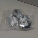 Finnhomy Swivel Caster Wheels 5 Inch Threaded Stem Casters Set of 4 Heavy Duty 1/2"-13 x 1 Anti-wear Polyurethane Industrial Castor Wheels for Cart/Furniture Load Bearing 2200 Lbs Smooth Casters Red