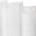 Kenney KN61433 Lightweight 3 Gauge Waterproof PEVA Shower Curtain Liner with Durable Eyelet Hang Holes and Weighted Magnetic Hem for Bathroom, 70" W x 72" H, Clear, 1-Pack