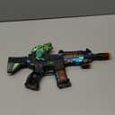 DaoDaoZhu Dinosaur Light Up Toy Gun with Sound Effects, Noise-Making Gun Toys for Kids Indoor/Outdoor Play & Halloween Costume, Christmas Birthday Dinosaur Gifts for 3 4 5 6 7 Year Old Boys Toddlers (Black-green)