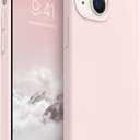 AOTESIER Magnetic for iPhone 13 Mini Case, [Compatible with MagSafe][Military Shockproof Protection] Silicone Case with Soft Microfiber Lining, Camera & Screen Protection 5.4 inch, Chalk Pink