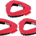 Spin Mop Cloth Head Base Scrub Mop Brush Head Replacement compatible For Vileda, O-cedar 360 Easy Wring Tank System Shower Floor Mop Brush(Red-2 PCS)