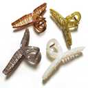 5 Inch Hair Claw Clips Extra Large No Slip Big Jelly XL Clip for Thick Curly Long Hair Women, 4 Pack