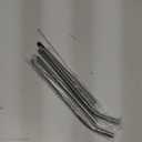 Vinaco Smoothie Straws Reusable & Milkshake Straws 0.5" Diam Wide Mouth Straw, Set of 6 Stainless Steel Straws 10.5" & 8.5" with 1 Long Straw Cleaner BrushBlack Metal Straws for Jumbo Thick Drinks (3 Straight & 3 Bent)