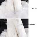 Crazy Night Women's Witch Hat Halloween Costume Witch Hat with Veil (White)