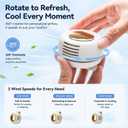 3 x Portable Clip-on Fan Silent Bladeless Mini Fan