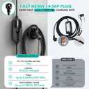 AIMILER Level 2 Electric Vehicle (EV) Charger(WiFi APP/Plug-Play), 40A, 25ft Cable ETL Certified, 220V-240V NEMA 14-50P Plug EVSE w/ J1772 Connector, Portable EV Car Charging Stations (Jet)
